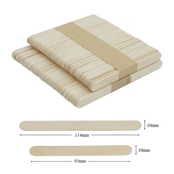 Luxury Designer Decor 50 100Pcs Ice Cream Popsicle Sticks Natural Wooden Spoon Hand Crafts Art Lolly Cake Tools Decoration room For Home 6 11