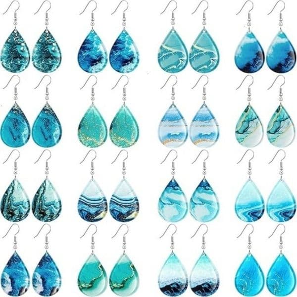 Water Drop Acrylic Flat Summer Ocean Style Women's Gift hot-sale products
