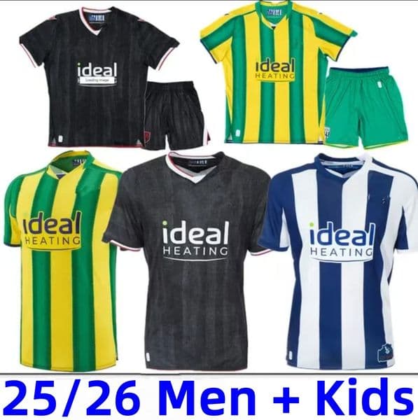 25 26 wEST Brom Soccer Jerseys 125-Year Anniversary MOLUMBY DIKE BRUNT ASANTE 2025 2026 Home Away AIbion JOSH MAJA PHILLIPS football shirt Men Kids Kit uniform