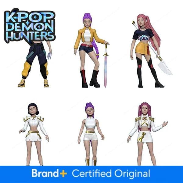 Hot Huntress Cartoon Kawaii Tiger Rumi Mira Zoey Saja Boys Action Figure PVC Desk Decoration Model Doll Toy Kids Gift