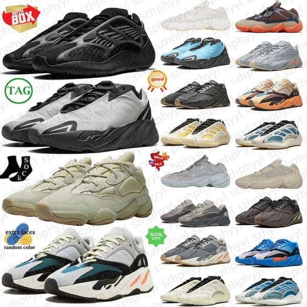 sneakers Boost 700 Wave Runner running shoes Hi-Res Red Static V3 Blue Faded Azure Honey Flux Salt Analog Geode Bright Cyanh 500 Bone White Stone Salt Soft Vision Blush