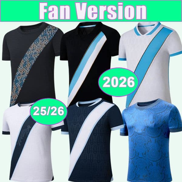 2025 2026 Guatemala Mens Soccer Jerseys PINTO AGUILAR SANTIS GALINDO CASTELLANOS MORALES CARDOZA Home Away 3rd Training Wear Football Shirts