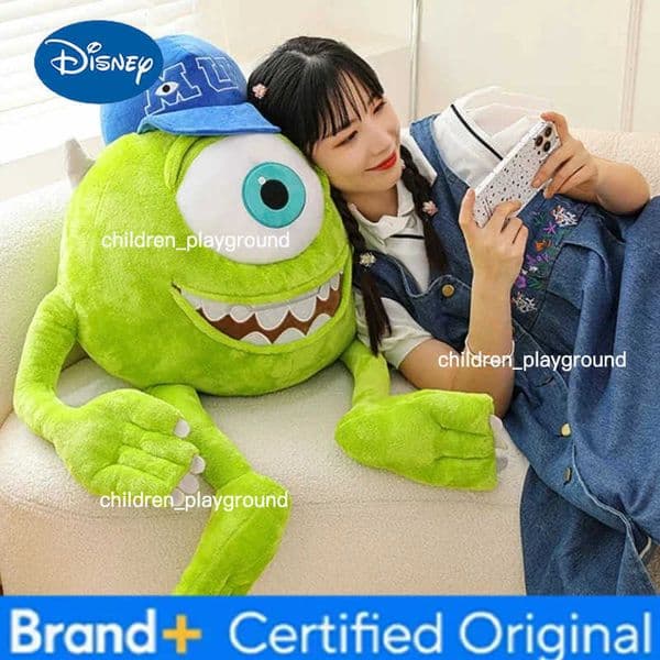 Disney 80cm Big Size Mike Wazowsky Monsters University Monsters Inc Plushies Pillow Doll Stuffed Animal Cartoon Anime Toy Gift H260427