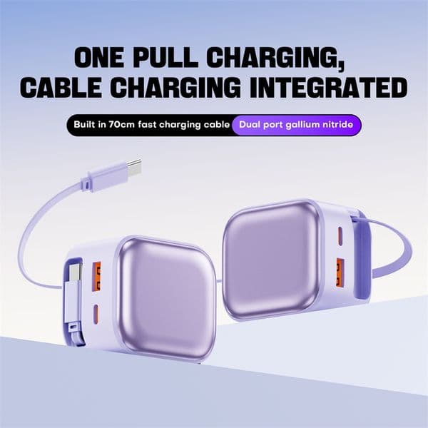 Gallium Nitride intelligent chip fast charging extension cable is compatible with Apple and Huawei charging kits