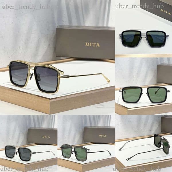 Ditta 2026 New Square Sunglasses For Men Women Metal Frame Luxury Fashion Driving Glasses Premium Shades With Original Box