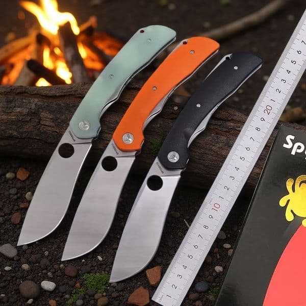 C239 D2 steel sharp folding knife G10 handle high hardness fruit knife pocket knife