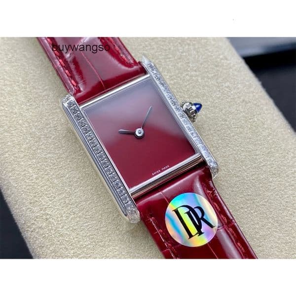 Top quality tanks watch super clone watches watch women designer mens watch swiss quartz movement sapphire glass leather strap 22mm with box 8WAN