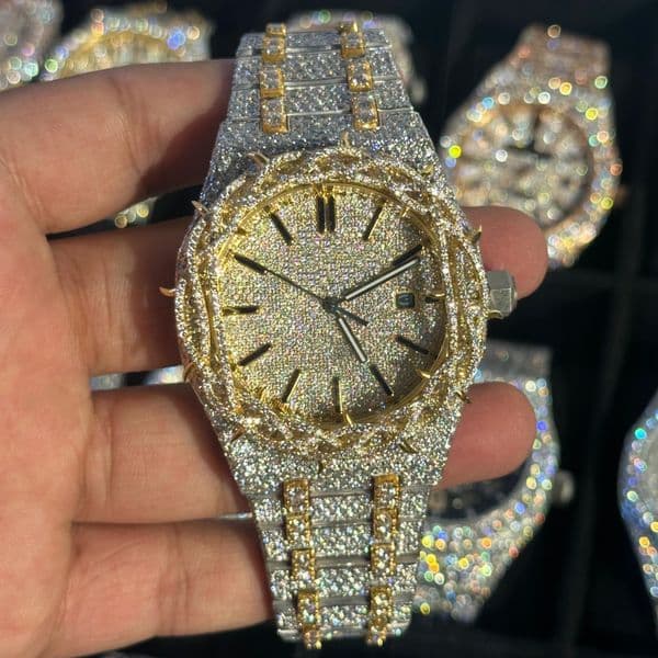 diamond watch designer luxury mens moissanite watch mossanite watch iced out watch women watches men diamond montre watch watches men moissanite Montre de luxe lz1