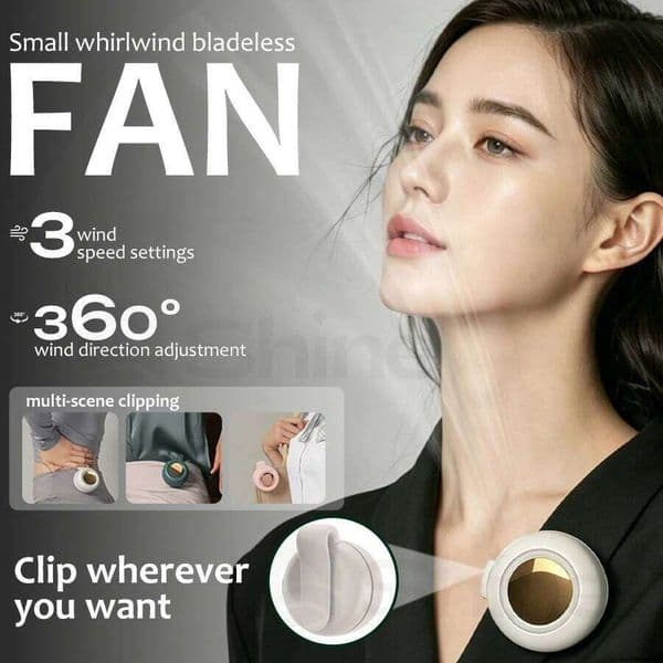1PC Clip Fan, 360° Adjustable, 3 Speeds, Quiet Powerful, Waist & Handheld 3-in-1, Portable Fan for Travel Shopping Outdoor