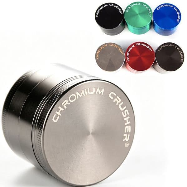 CHROMIUM CRUSHER Herb Grinders Smoking OEM/ODM 40MM/50MM/55MM/63MM/75MM/100MM Zinc Alloy meal tobacco grinder For Glass Bongs