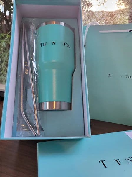 Luxury Designer Decor Water Bottles Era 40Oz Tumbler With Handle And Straw | Leak-Proof Insulated Mug Lid |Made Of Stainless Steel room Deco 6 13