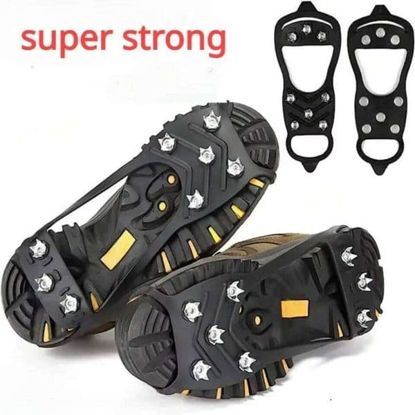 8 Teeth Gripper Spike for Shoes Winter Outdoor Anti-Slip Hiking Mountain Climbing Ice Snow Crampons Anti-slip Shoe Covers