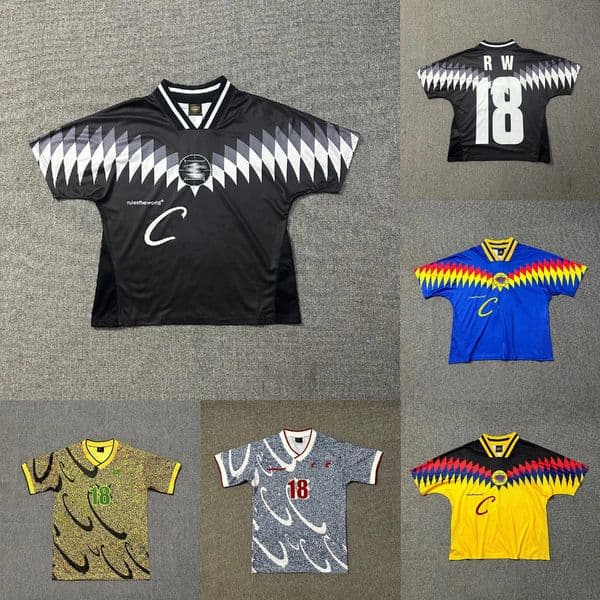 Designer Men's T-Shirt Digital Pattern Letter Logo Sports Casual Football Jersey Y2k Shirts Summer Loose Short Sleeve Top