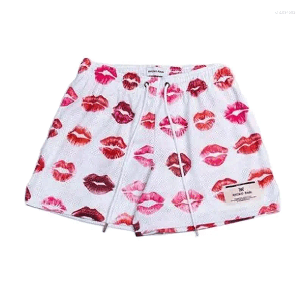 Men's Shorts RYOKO RAIN Summer Men And Women's Fashion Beach Seaside Casual Mesh Sports Quick-drying Quarter Pants