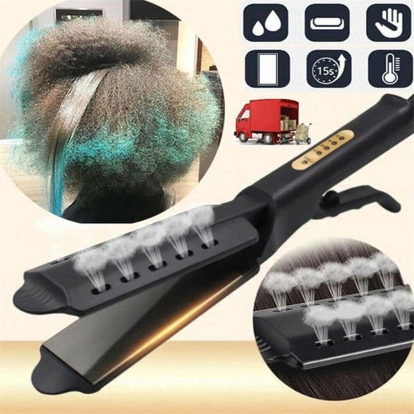 Hair Straightener Four-gear Temperature Adjustment Ceramic Tourmaline Ionic Flat Iron Hair Straightener For Women Widen Panel 260427
