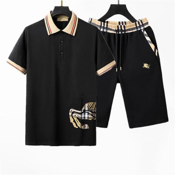 Mens designer summer sets Polo t shirt shorts tracksuit fashion Sweatsuits mens shorts t shirt cotton sports casual wear track suit Sportswear men's clothing