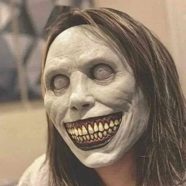 Designer Creepy Smiling Demons Horror gift set Face Masks The Evil Cosplay Props Party Masquerade Halloween Mask Clothing Accessor Decoration 4 66