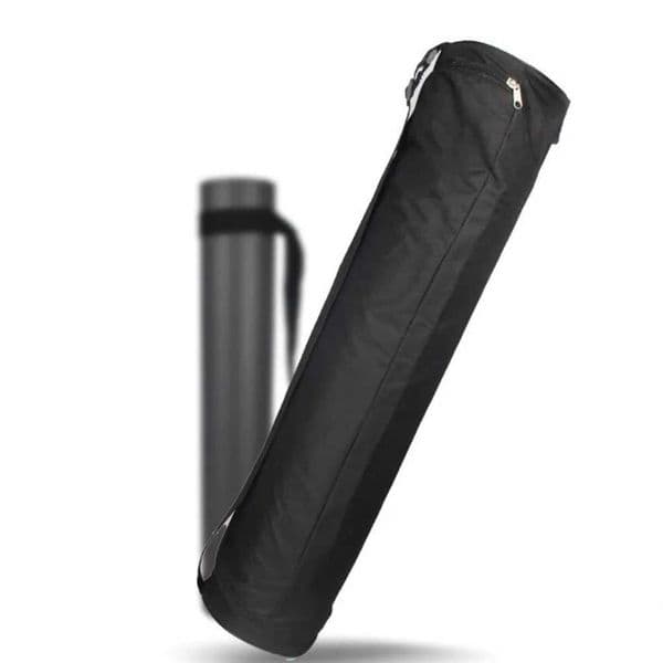 Black Yoga Mat Carry Bag Waterproof Durable Oxford Cloth Adjustable Strap Side Opening Design Gym Fitness Knapsack Z260428