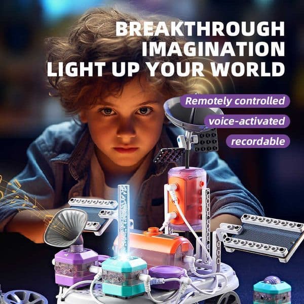 Circuit Experiment Building Blocks STEAM Physics Assembly Science Experiment Set Childrens Enlightenment Educational Science Toys L260428 L260428