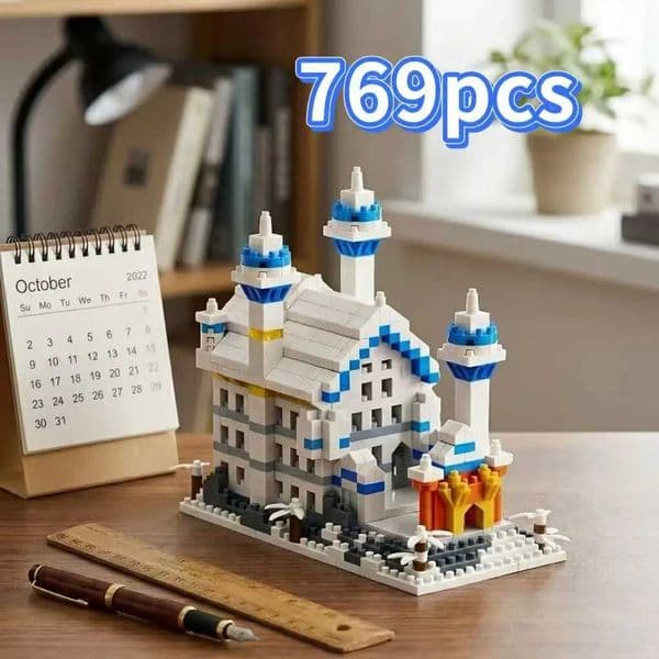 Little Swan Castle MOC World Famous Architecture Beijing City Mode Kit Cultural Gift for s Collectors Micro Building Blocks L260428