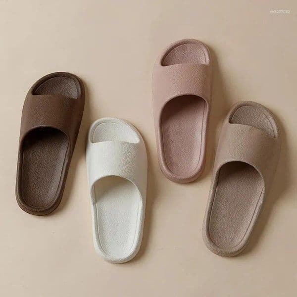 Slippers Fashion Women Summer Flat Lightweight EVA Home Bathroom Comfort Massage Couples Indoor Slides Shower Shoes