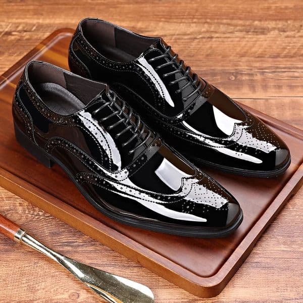 High Quality Casual Leather Business Shoes for Mens Classic Formal British Style Oxford Shoes Flat Non-slip Loafers 260427