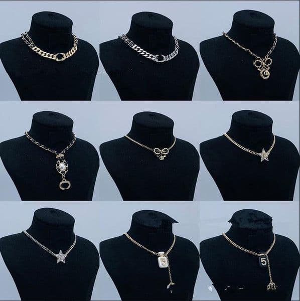 Pendant Necklaces Fashion Letter Bow Pendant perfume Bottle Star Small Fragrance New Necklace Female