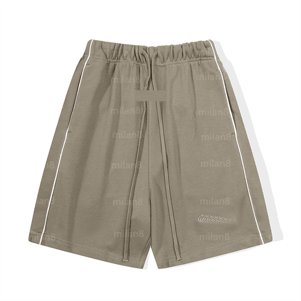 Shorts Men Casual Oversized Essential Style Fleece Drawstring Embroidery High Street Summer Shorts
