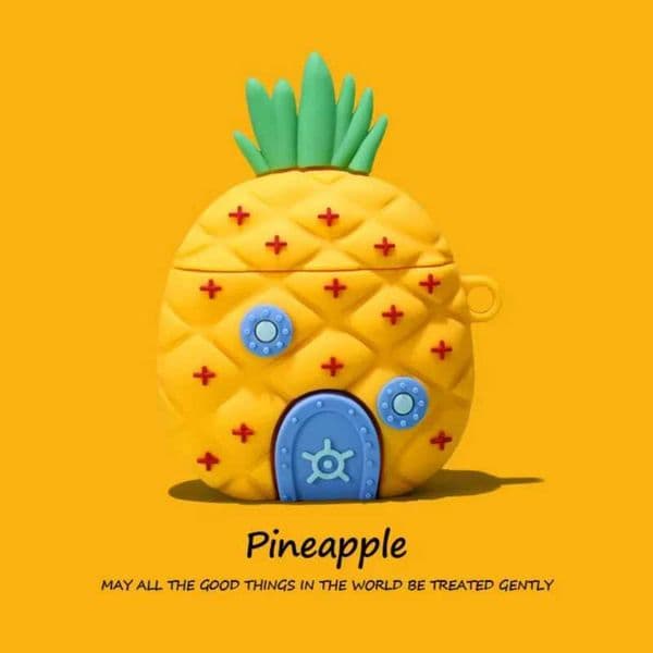 For Airpods Pro 2 Case3D SpongeBobs Pine House Silicone Protective Earphone Cover For Airpods 4 Case Funda LL260428