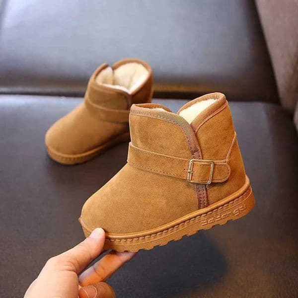 Children Snow Boots Winter Cute Warm Fashion Anti Slip Shoes Kids Boys Girls Leisure Thick Fur Platform Flat Short Boot Sneakers M260428 M260428