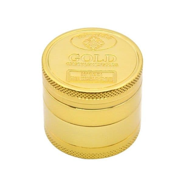 Smoking pipes New Four Layer 40mm Zinc Alloy Gold Coin Smoke Grinder Metal Smoke Crusher
