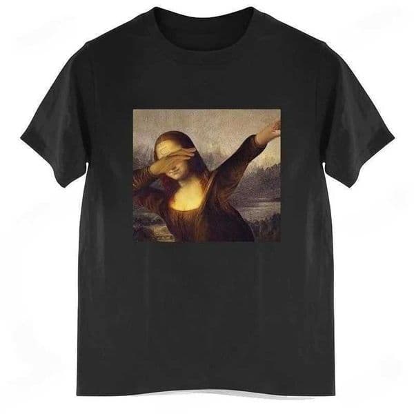 2025 Summer New T-Shirt Mens Top Unisex Dabbing Dab Hiphop Classic Art Black Mens T-Shirt T260428