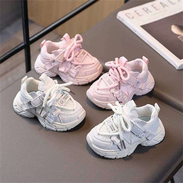 Children 2026 New Spring Kids Sport Shoes Soft Sole Breathable Outdoor Tennis Non-slip Fashion Toddler Boys Girls Sneakers 26Y0428