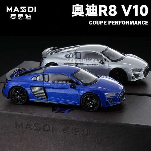 Maxdi 164 Audi R8 V10 Performance Edition Alloy Car Model Simulation Supercar Static Collection L260428