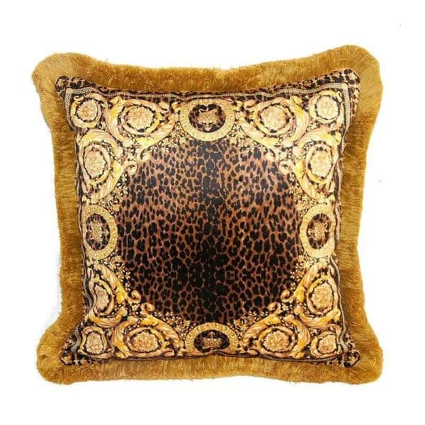 Luxury Designer Luxury Pillow Case Signage Classic Pattern h Double-Sided Printing Tassel Edge Pillowcase Cushion Cover For Home New Year Decorative Gifts 04 66
