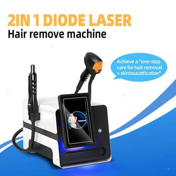 Desktop 2 Handles Picosecond Tattoo Eyebrow Removal Machine 808Nm Hair Removal Skin Whitening Machine