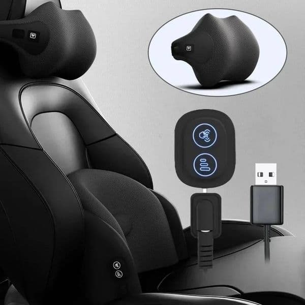 Cushion Lumbar Support Electric Men Neck Pillow Outdoor Accessories Home Car Massage Seat