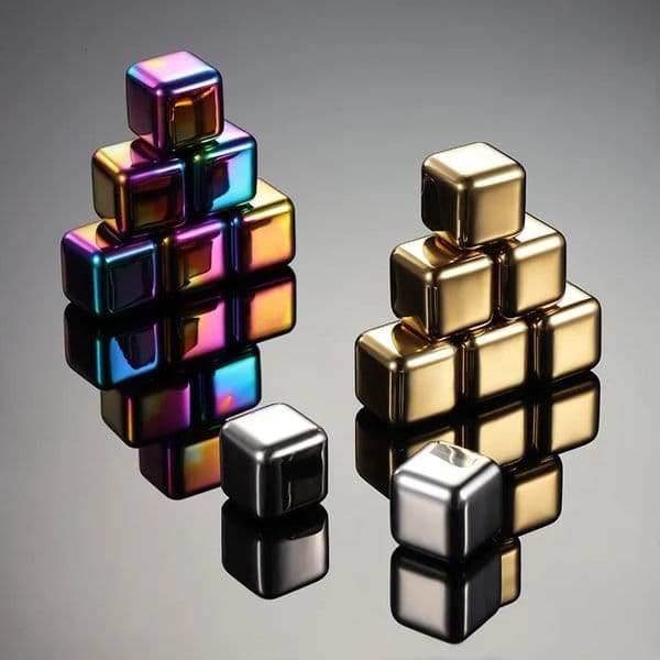 Quick-frozen Stainless Steel Ice Cubes Reusable Metal Ice Cubes Food-grade Beer Coolers Whisky Drinks and Water Bar Tools 260427