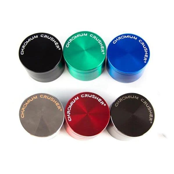 Tax Duty Free Custom Logo Wholesale Mini Cheap 40mm 4layer CHROMIUM CRUSHER Herb Grinder Colorful Metal Tobacco Grinder For Smoking LL