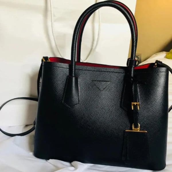 Designer Tote Bag Women Large Capacity Classic handbag Designer Shopping Purse Bucket leather Shoulder Bag black red zipper underarm bag