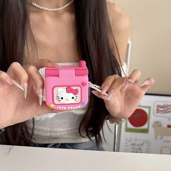 For Airpods 4 3 2 1 Airpods Pro3 Pro2 Pro Earphone Case 3D Cartoon Hello Kitty Cellphone Soft Silicone Headpone Case LL260428