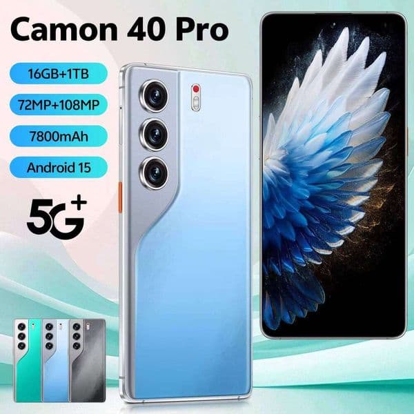 5G Low cost original Camon40 Pro smart gaming phone equipped with a high definition rear camera and long lasting battery