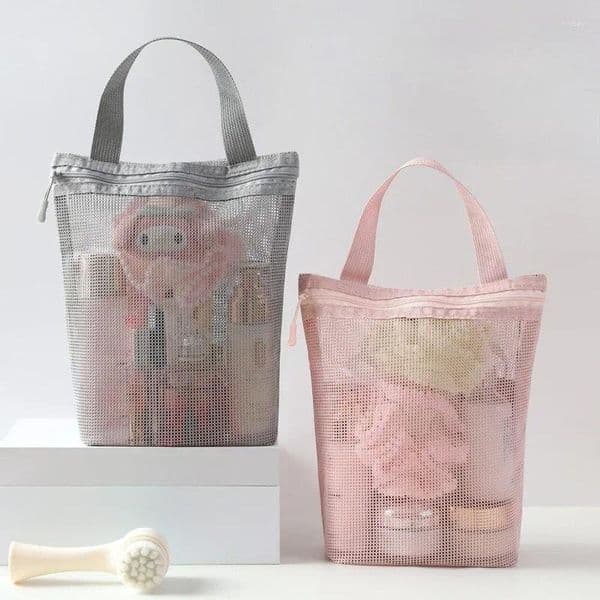 Cosmetic Bags Simple And Portable Toilet Bag Men's Women's Storage Business Trip Large-capacity Mesh Bath