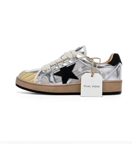 Men Women Retro Star Shoes Sneakers Board Shoes Distressed Low Top Non Slip Wear Resistant Rubber Sole For Daily Street Walking Party Shopping Outdoor Activities