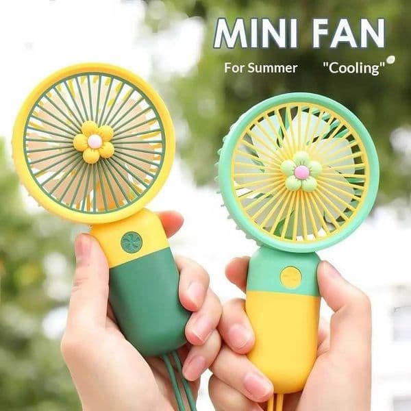 Hot selling portable mini USB charging handheld desktop fan fruit style L260429