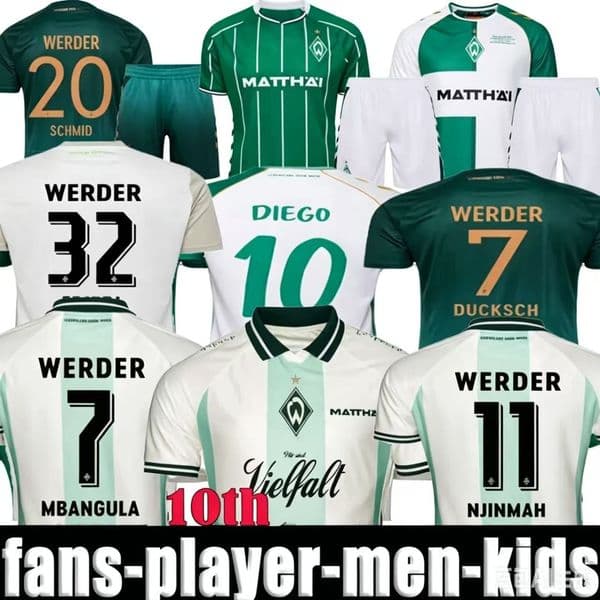 25 26 Werder Bremen SPECIAL SOCCER JERSEY Marvin Ducksch Leonardo Bittencourt BLACK GREEN 2025 2026 How Deep Special Edition
