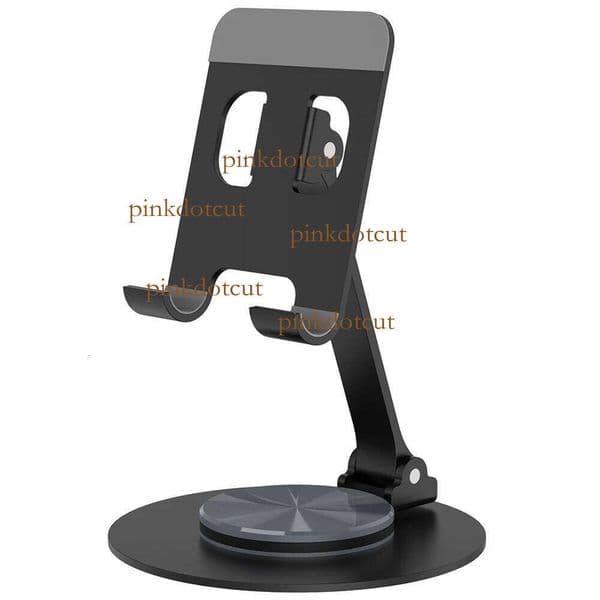 Metal 360° Rotating Desk Phone Holder Stand for iPhone Cellphone Smartphone Mobile Phones Ipad Telephone Reader