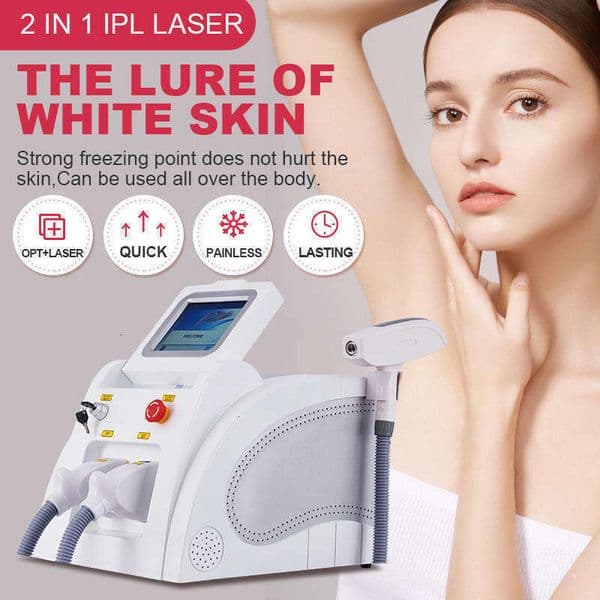 2 In 1 Ipl Skin Rejuvenation Face Tightening Beauty Device Ipl Hair Remove Rf Machine