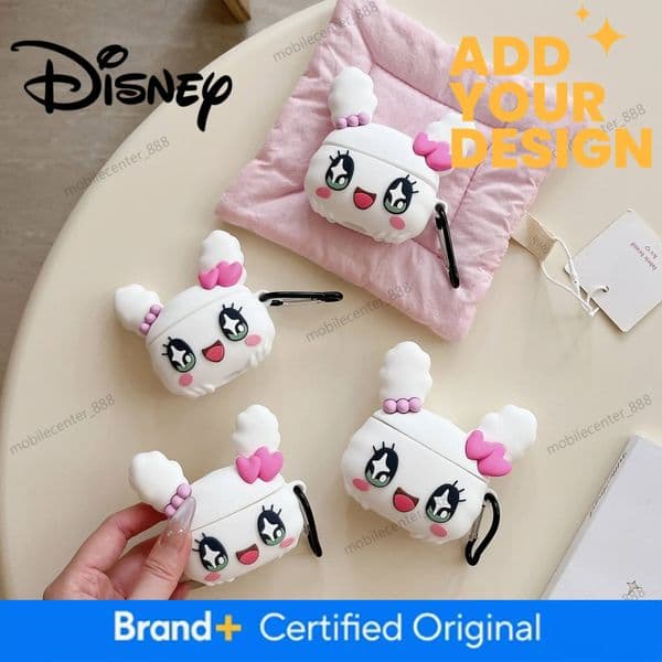 Designer Disney Cute 3D Cartoon Rabbit Protective Earphone Cover For Airpods 4 2024 Cases For Airpods Pro 2 Case Airpods 3 2 1 Cover Funda Capa Luxury