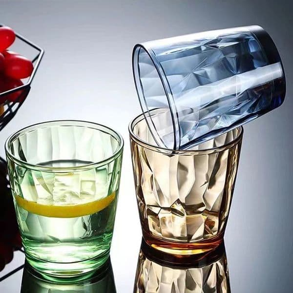 Plastic Wine Glasses Unbreakable Acrylic Drinking Glass Reusable Beer Cup Buffet Cups Juice for Home Wedding Party 260428